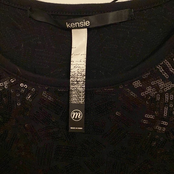 Kensie Black Sequin Dress - Picture 3 of 7